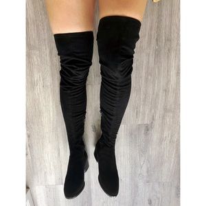 Steve Madden Gabriana Over the Knee Boots Black